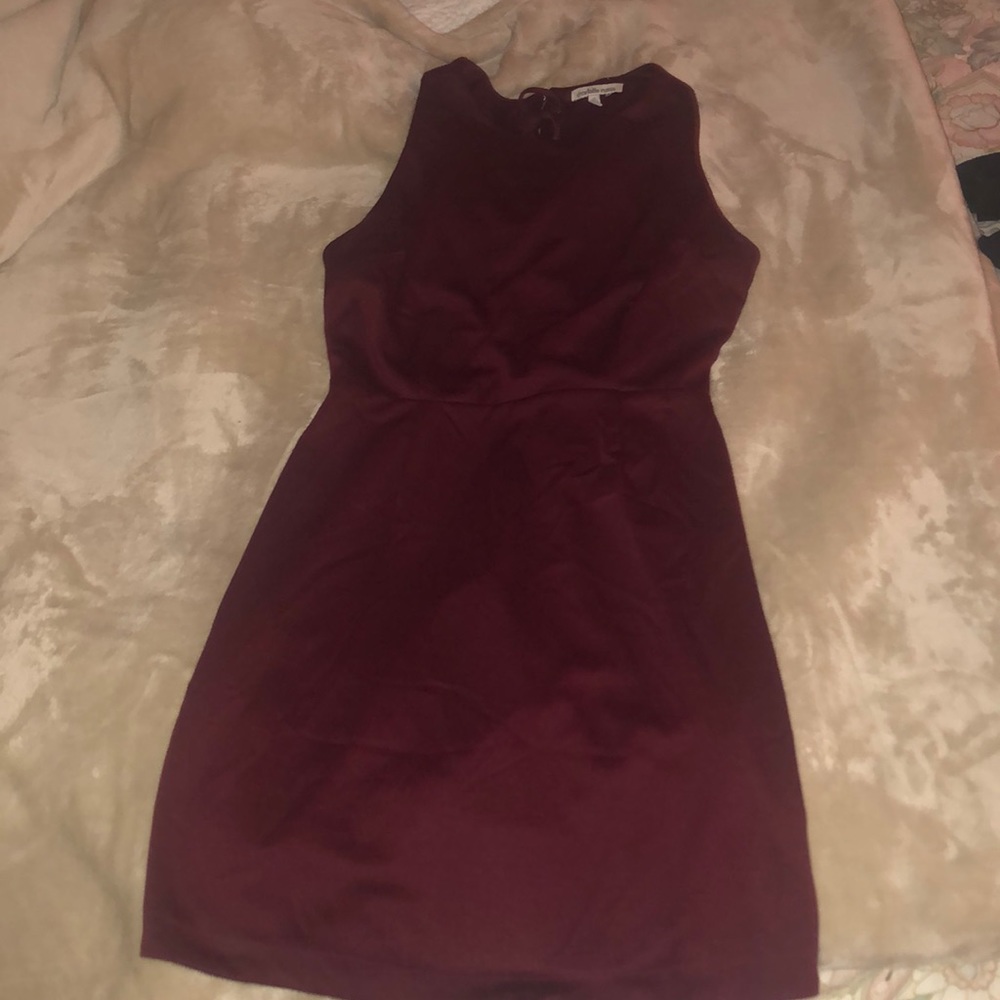 Maroon Mini Dress